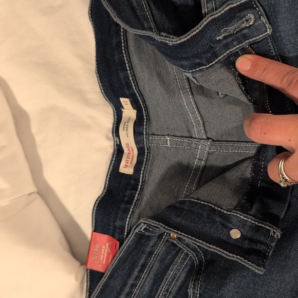 Levi's Signature Dark Blue Jeans Size 12 - Picture 6 of 11